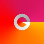 simple gradient clock widget android application logo